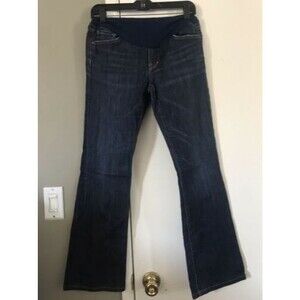 Mint CITIZENS OF HUMANITY MATERNITY Kelly Bootcut Dark Denim Belly Panel Sz 28